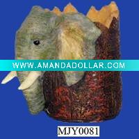 Wholesale resin elephant pencil holder