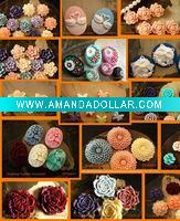 Wholesale resin flower cabochons for decorating rings earring or necklaces