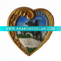 Wholesale resin magnet in heart shape