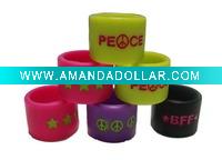 Wholesale 2011 fashion colorful silicone finger ring