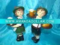 Wholesale polyresin beer children with tray