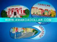 Wholesale Tour plate/souvenir /tour souvenir/resin plate/polyresin plate/fridge magnet /curaocao fridge magnet