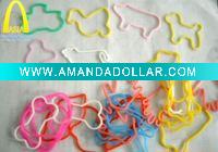 Wholesale fashion silicone rubber band with different shapes