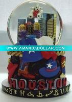 Wholesale Polyresin Tourism HOUSTOM snow ball