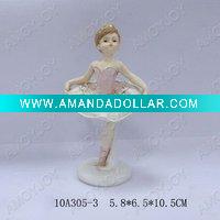 Wholesale Polyresin ballet dancing figurine H:10.5CM