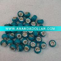 turquoise bead with silver 925