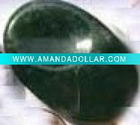 SEMI-PRECIOUS green moss agate Worry STONE