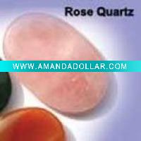 Wholesale SEMI-PRECIOUS rose quartz Worry STONE