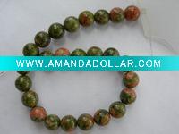 Wholesale unakite gemstone beads unakite 8mm round ,,semiprecious and tumble stone