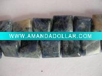 sodalite gemstone beads faceted Quadrel Sodalite/,semiprecious and tumble stone