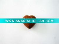 goldstone quartz puffy heart,gemston heart,semi percious stone,gemston