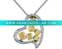 Wholesale diamond necklace,zircon stone, necklace holder,necklace pendant(ZCNB-1005)
