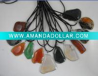 Wholesale SEMI-PRECIOUS STONE PENDANT NECKLACE