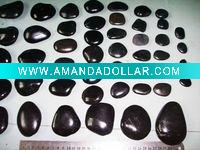 Natural engraved massage stones