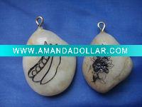 Wholesale Engraved stone key ring with pictures image