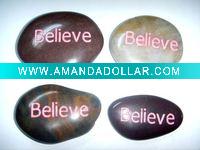 Wholesale Engraved natural stones with words