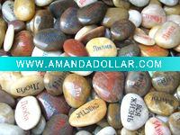 Wholesale Engraved natural stones with words