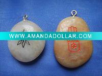 Wholesale Engraved stone key ring with pictures