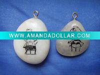 Wholesale Engraved stone key ring with pictures