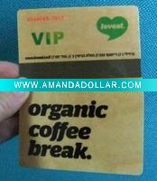 wooden card