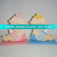 Wholesale Wooden Craft Iron Decoration Wooden Decoration