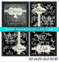 Wholesale Wooden Shadow Boxes w/ slik belt deco. 4 asstd