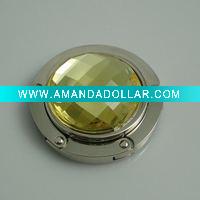 Yellow diamond folding bag hanger