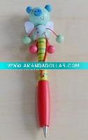 Wholesale wood cartoonpen/cartoon pen/animal pen /crafts pen