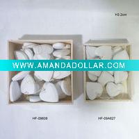 Wooden Carved Heart Hanging Decoration