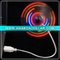 Wholesale LED flexible USB fan for promotion gift