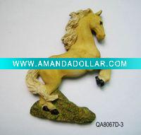 Wholesale Polyresin horse Refrigerator magnet QA8067D-3