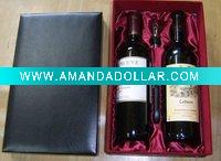 Wholesale red pu wine box