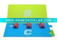 Wholesale magic card with 3 windows--advertising