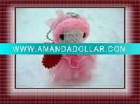 Fashion String Voodoo doll keychain