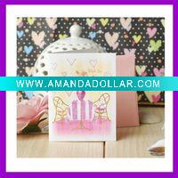 Wholesale new designs handmade paper gift card