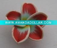 beautiful polymer clay hand flower arts accessory