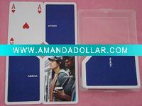 Wholesale plastic playing cards/promotional playing cards/shaped playing cards