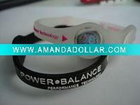 Debossed silicone bracelet