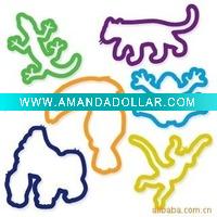 Animal shaped elastic silicone rubber bands