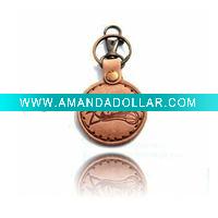 Wholesale Promotion gift with cowhide keychain
