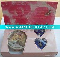 Wholesale new love pearl-necklace+earrings+ring kit