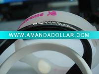 Embossed silicone bracelet