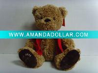red scarf teddy bear