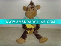 Wholesale plush monkey with banana