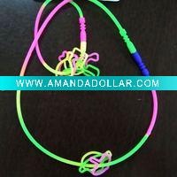 Wholesale 2011 newst hot-sell multicolour silicone necklace