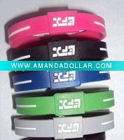 Wholesale Enviromental Embossed Silicone Bracelets