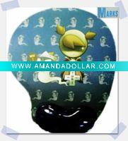 Wholesale NEW!!!blue cartoon wrist mouse pad