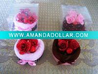 100% cotton towel cake