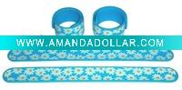 Silicone slap band,Silicone snap,Silicone wristband