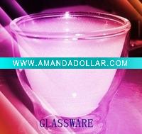 Glassware with sandblasting